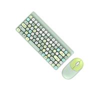 AUYXSSZ Wireless Keyboard Mouse Set School Business Work Notebook Laptop PC Computer Key Board Replacement Spare Gaming Part, Green