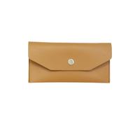 AUYXSSZ Women Cash Wallet Solid Color Replacement Rectangular Snap Button Exquisite ple Style Girls Ladies Purse Notecase, Brown