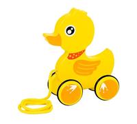 AUYXSSZ Wooden Pull Along Walking Toys Preschool Learning Cute Animal Promotes Dexterity And Confidence Which Is Easy To Pull. Baby Rope Pulls Along Animal , Duck