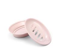 Auzass Soap Dish, Non-Slip Double Layer Soap Dishes with Drainage, Draining Soap Dish Holder for Shower, Bathroom, Kitchen, Keep Soap Dry and Easy Cleaning (Pink)