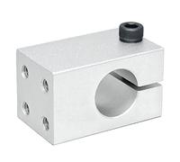 AUZHU BTH - Single-Hole strut Clamps Parallel tapped Standard Pitch Pipe clamp Connector Guide Shaft Support Tube Brackets Pipe Jigs Tube Joints Pillar Fixed Shelf Pillar Holder Prop Clamps