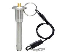 AUZHU- PLB- Metric- Marine Grade Stainless steel Ball Lock pins Quick Release pin with Button Locating pins Spring pins Indexing pins Positioning pins Safety pins Dowels Size: M12 mm - L120 mm