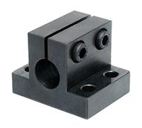 AUZHU- STB - Metric- Carbon Steel Bracket Guide Shaft Supports T-Flange seat Strut Clamps Tube clamp connectors Clamp mountings Column clamp Clamping and Connecting Elements Fixture Size: D20 mm