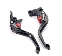Auzkong Short Brake Clutch Adjustable Levers Compatible with Yamaha YZF-R125/125R 2014-2020 MT-125 2014-2020 Black