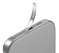AUZOSL Mesh Dustproof Sticker for iPhone 17 Pro Max, Silver | Pack of 5 high-quality dust net dust protection for charging channel and speakers, easy installation