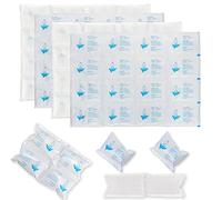 Auzpfrum Ice Packs for Shipping & Coolers - Dry Ice Sheets for Transporting Frozen Food - Long Lasting Cold Pack for Lunch Bags (4 Sheets x 16 Cells)
