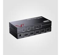 AV Access 1 in 4 Out UHD 4K@60Hz 1080p@120Hz HDMI 2.0 Splitter with Auto Downscaling,18Gbps Zero Latency, 1×4 4K HDMI Splitter with HDR10 & 3D, HD Lossless Audio, HDCP 2.2, Auto EDID Management