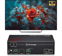 AV Access 4K HDMI Extender Over TCP/IP, AV Over IP Encoder with Video Wall up to 8X8, 395ft (120m), Plug & Play Without Configuration, Visual Control, Video Matrix, PoE, RS-232 (4KIP200E)