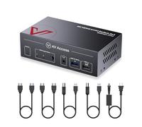 AV Access 8K KVM Switch 2 Computers 1 Monitor with HDMI 2.1, USB 3.0 & Hotkey Switching, Supports 10K@120hz, 8K@120hz, 1080P@240hz & 2K@165hz for All Operating Systems, Ideal for Gaming, Workstation