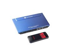 AV Access KVM Switch 4 Computers 1 Monitor with Hotkey, 4K60hz | 1440@144Hz | 1080p240Hz, HDR10, HDCP 2.2, Remote Control, Mic in/Audio Out, USB 2.0 for Mouse, Keyboard Share with 4 PCs
