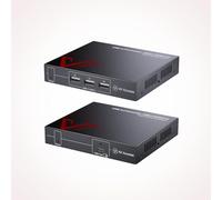 AV Access USB 3.0 Extender Over Ethernet Cat6a/7 100M/330FT, 4 USB 3.2 Ports 5Gbps for Long Distance Extension, USB-C Input, Plug&Play, No Driver, Supports All Operating System, HDbaseT PoC