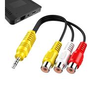 AV Cable Adapter | AV Composite Connector - User-Friendly Adapter Cable Replacement for Video TV Player School Home Workplace Audio