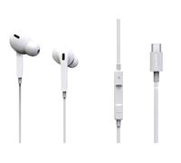 AV:Link USB Type C Earphones with In-line Microphone and track control, Compatible with Samsung S20/S20 fe/S21, Google Pixel 3/4/5, OnePlus 6/7/8, Huawei,Sony,HTC