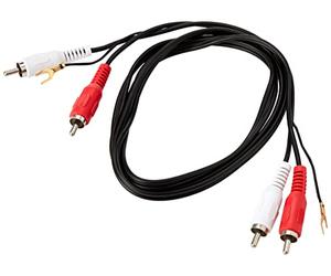 AV:Link 2x RCA Male to 2 x RCA Male Ground