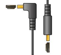 AV Link | 4K Flat HDMI Cable with Right Angled Connector - Ultra HD High-Speed Cable for Wall-Mounted TVs, PS5, Xbox, Nintendo Switch, Soundbars | 4 Metre