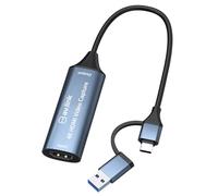 AV:Link 4K HDMI Video Capture Card USB 3.0 Type-C & A for Gaming, Streaming, Recording on Windows, Mac, iPad, Apple TV, PS, Xbox, Nintendo Switch, CamLink, Laptop, Tablet