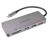 AV LINK 7 PORT USB 3.2 TYPE-C SUPER SPEED MULTI HUB 4K HDMI Micro SD TF OTG MAC