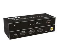 AV:Link 8K HDMI Audio Extractor | ARC to Optical, Toslink, Coaxial, Stereo Jack | Supports Dolby Atmos, VRR, HDR10 | HDMI Splitter for Gaming, Fire Stick, Chromecast, Xbox, PS | 8K@60Hz & 40Gbps
