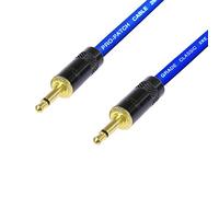 AV Link Cable 3.5 mm Mono Mini jack to 3.5 mm Mono Mini Jack Lead Audio Data DC (25 cm, Blue)