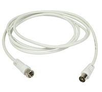 AV:Link | F-Type Male Connector to Male Coaxial Plug | 75 Ohms Cable Lead/TV Aerial Antenna Cable