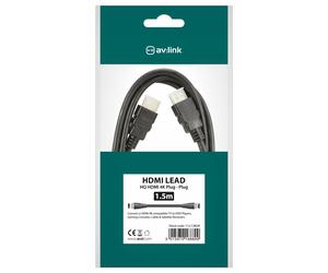 AV:Link HQ 4K ready high speed HDMI lead with Ethernet 1.5m