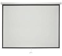 AV:Link | Manual Large Projector Screen with Auto Lock Mechanism - 120” (305cm) Matte White, 4:3 Ratio, Flame Retardant, and Mildew Proof - Ideal for Classrooms, Auditoriums, and Places of Worship