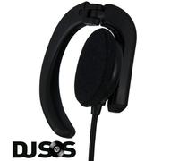 Mono Earphone Speaker Adjustable Hinged Ear-Hook to Fit Either Ear