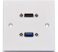 AV:Link | Multimedia Wallplate with 8K HDMI and USB 3.0 Sockets