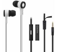AV:Link Rubber Earphones w/Mic Black & White