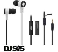 AV:Link Rubber Earphones w/Mic Black & White