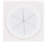 AV:Link | Silicone Grommet Filled Aperture Snap in Wall Plate Module | 50 x 50mm