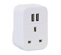 AV:Link Status Ada2Usb One Way Usb Plug Switch Mains Range Wall Through Adapter