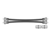 AV Link Twin Satellite & Cable Box Extension Kit | Sky HD, Virgin & Freesat, black