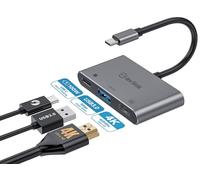 AV:Link | USB-C Multiport Adapter Complete with 4K HDMI, USB 3.0 Type-C and USB 3.0 Type-A | Sleek and Stylish Super Speed Hub