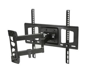 AV Link USC401 Full Motion Double Arm Wall Bracket for TV Upto 26-55-Inch, Black