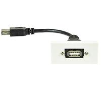 AV:Link | Wall Plate Module - USB2.0 Type-A Socket to Female Tail