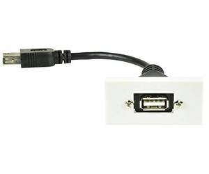 AV:Link | Wall Plate Module - USB2.0 Type-A Socket to Female Tail
