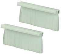 AV:Link White Single Gang Wallplate Brushes
