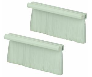 AV:Link White Single Gang Wallplate Brushes