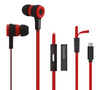 AV:Link Wired USB-C Earphones with Microphone | Rubberised In-Ear Buds