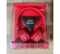 AV:Link Wireless Bluetooth Headphones, Noise Cancelling, RED , PBH10, NEW