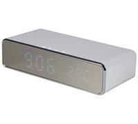 AV Link Wireless Fast Charging Digital Alarm Clock (White / Black