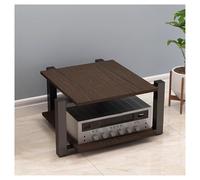 AV Ma Stand o Video Shelving Unit Ste Rack & Ma Cabinet for CD Entertainment & Conent nizat Perfect for Home Office & Theater (Black Walnut 70x55x40cm)