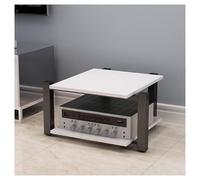 AV Ma Stand o Video Shelving Unit Ste Rack & Ma Cabinet for Home Office & Theater CD nizer & Conent Sto Modern White Design (70x55x40cm)