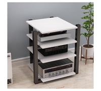 AV Ma Stand Slish o Video Shelving Cabinet Ste Conent nizer for Home Office & Theater CD Rack & Entertainment Center White 70x55x90cm Maximize Space & Sle