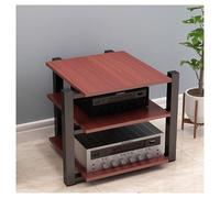 AV Ma Stand Slish o Video Shelving Rack CD nizer & Entertainment Cabinet for Home Office Theater & Recording Room Ele Red Walnut h (70x55x65cm)