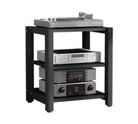 AV Media Stand - 2/3/4/5 Tier Wooden Audio Video Cabinet for Xbox TV Projector & Accessories - Stereo Rack DVD Shelf HiFi Storage Tower Gaming Console
