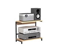 Av Media Stand,hifi Rack,Wooden Stereo Cabinet,audio-video Shelving,dvd Racks With Storage,erfect For TV Box:Cable Box:Xbox:WiFi Router.