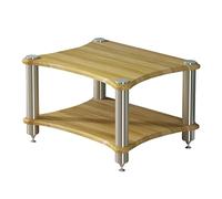 AV Shelf - 2-Tier TV Stand Brown-B Speaker & Amplifier Cabinet 60x48x40cm Multi-Tiered Equipment Storage Perfect for Home Theater & Audio Systems