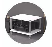 AV Shelf With Shock-absorbing Feet - HIFI Stand For Audio Video Components, 2/3/4-Tiers HiFi Rack, Record Player Stand And Cabinet